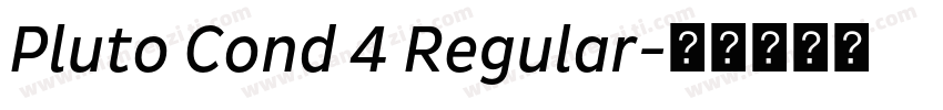 Pluto Cond 4 Regular字体转换